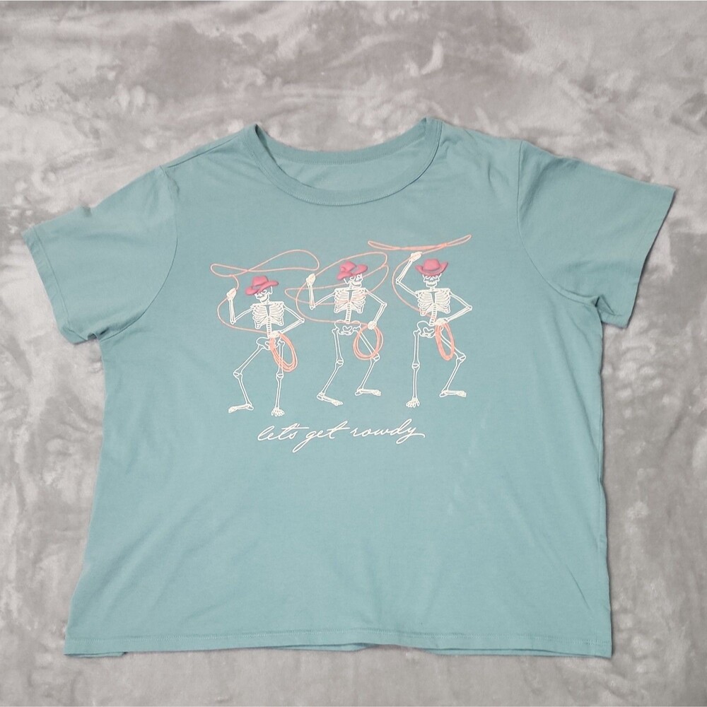 Zoe + Liv Let’s Get Rowdy Short Sleeve Tee T-Shirt size XXL